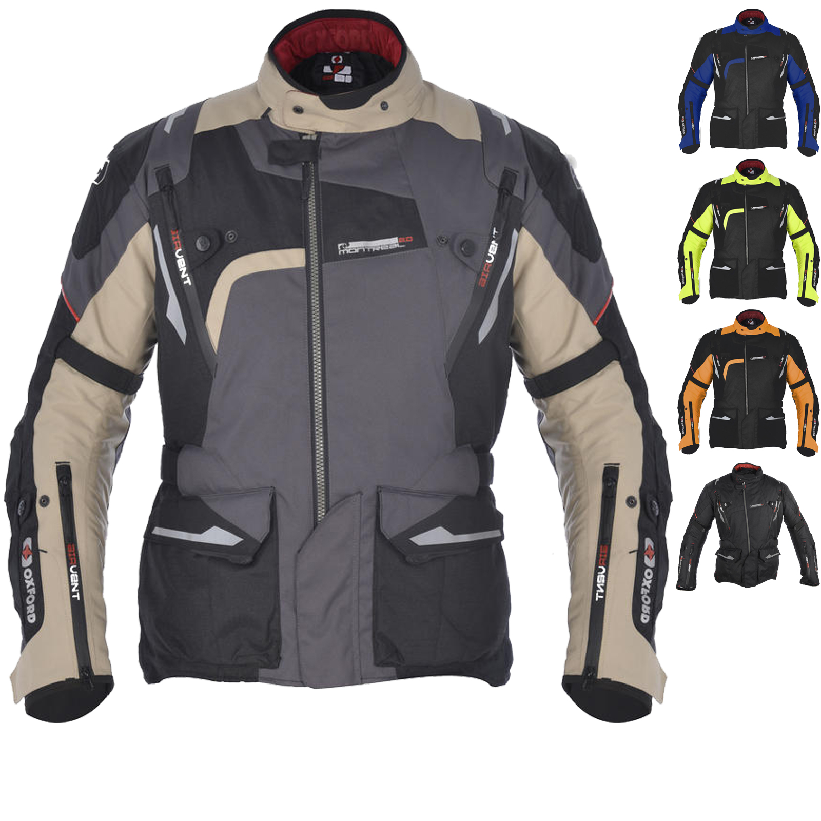 Oxford Montreal 2.0 Motorcycle Jacket Waterproof Textile Touring
