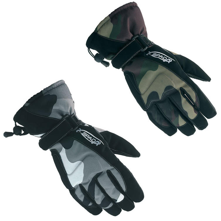 Spada Camo Waterproof Motorcycle Gloves Secret Sale