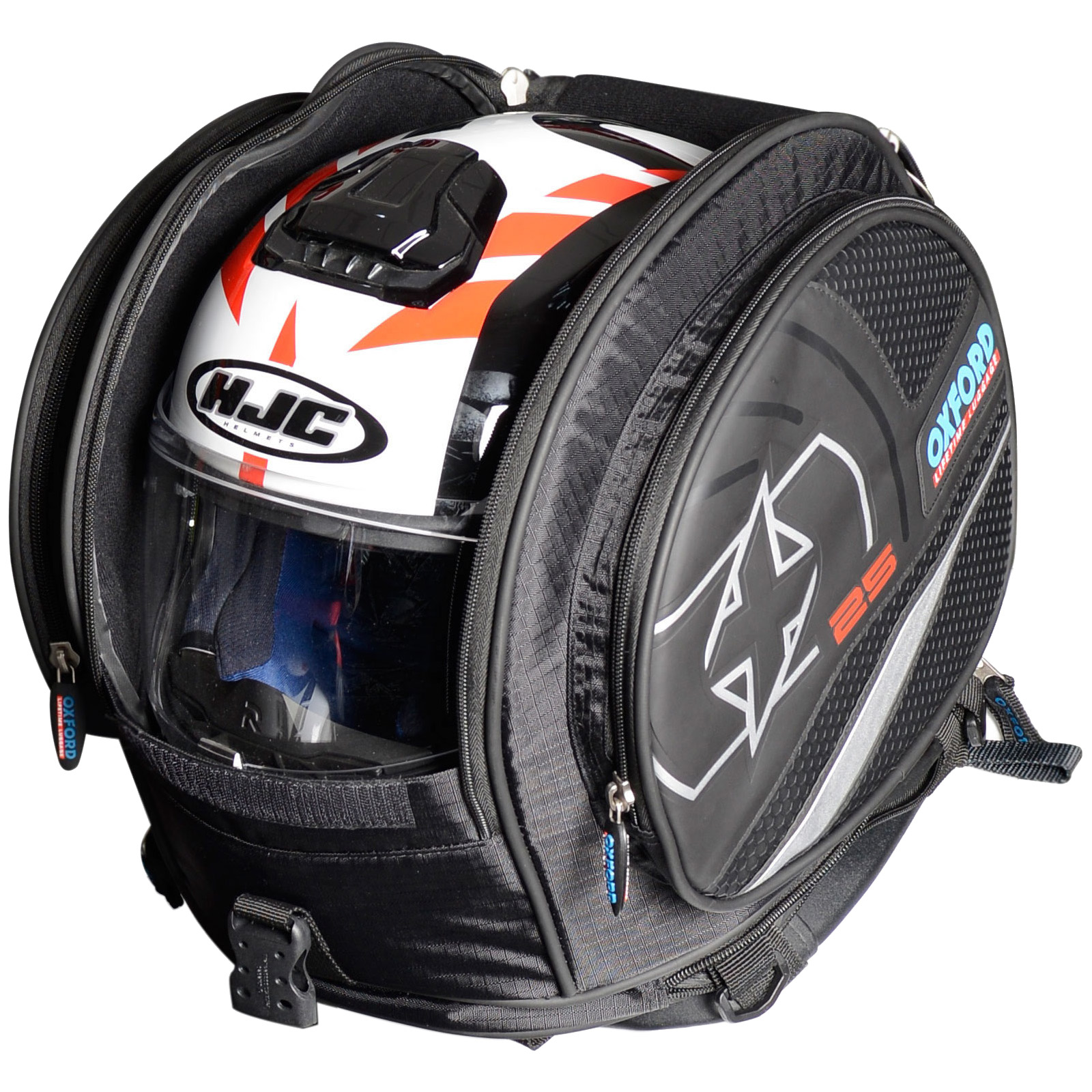 Oxford X25 Lifetime Tail Bag Deluxe Motorcycle Helmet Carrier - Tailpacks - Ghostbikes.com