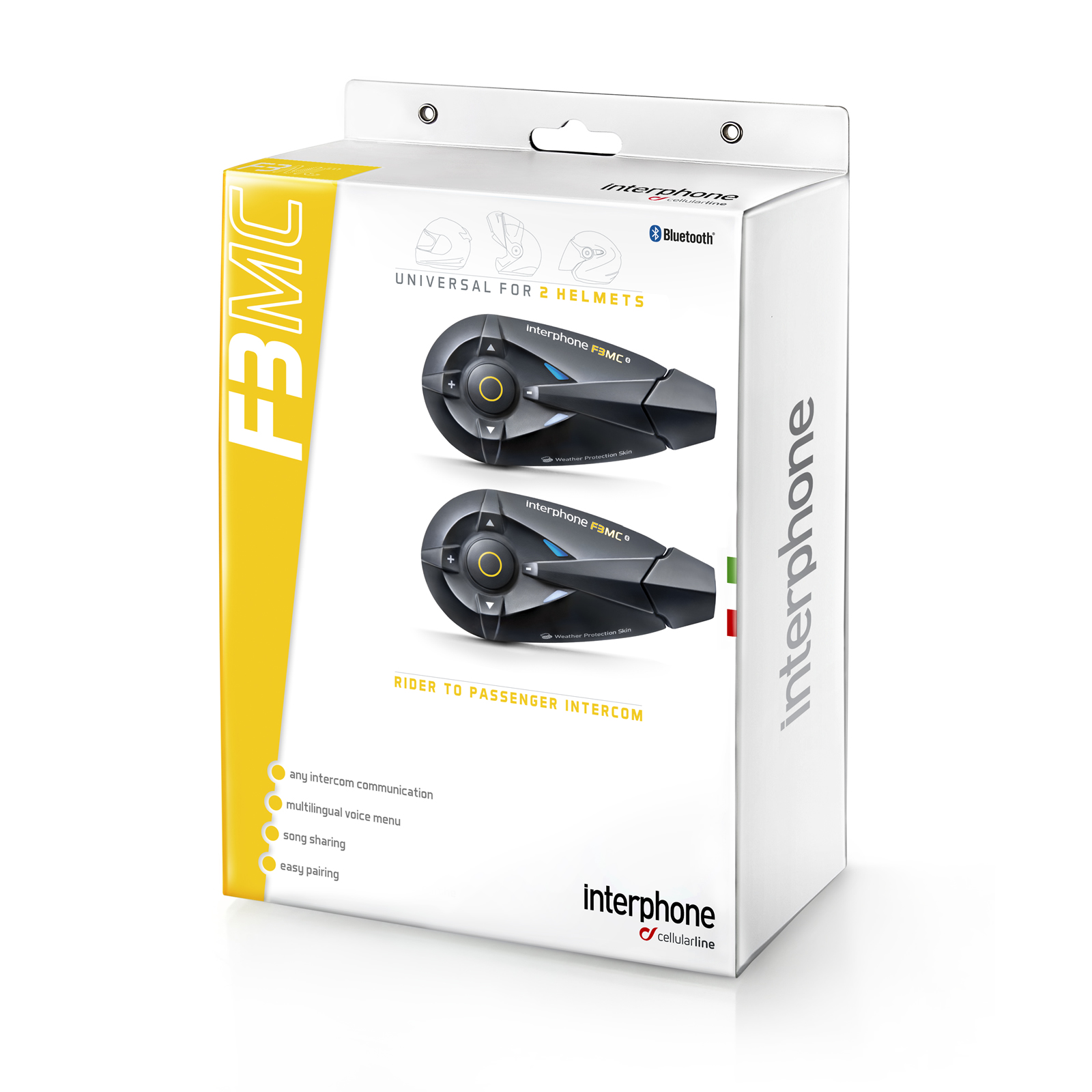 Interphone F3 MC Bluetooth System Twin Pack Interphones