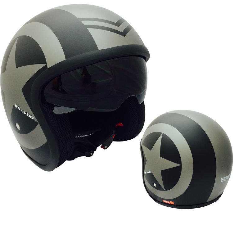 Viper RS-V06 Matt Black Star Open Face 