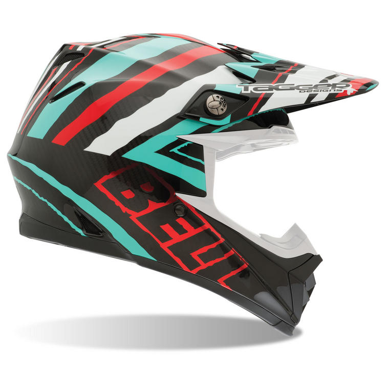 Bell Moto9 Carbon Tagger Scrub Motocross Helmet Motocross Helmets