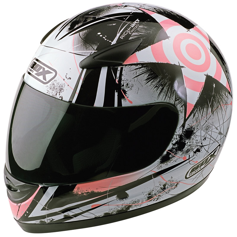 Box BX-2R Target Motorcycle Helmet - Full Face Helmets - Ghostbikes.com