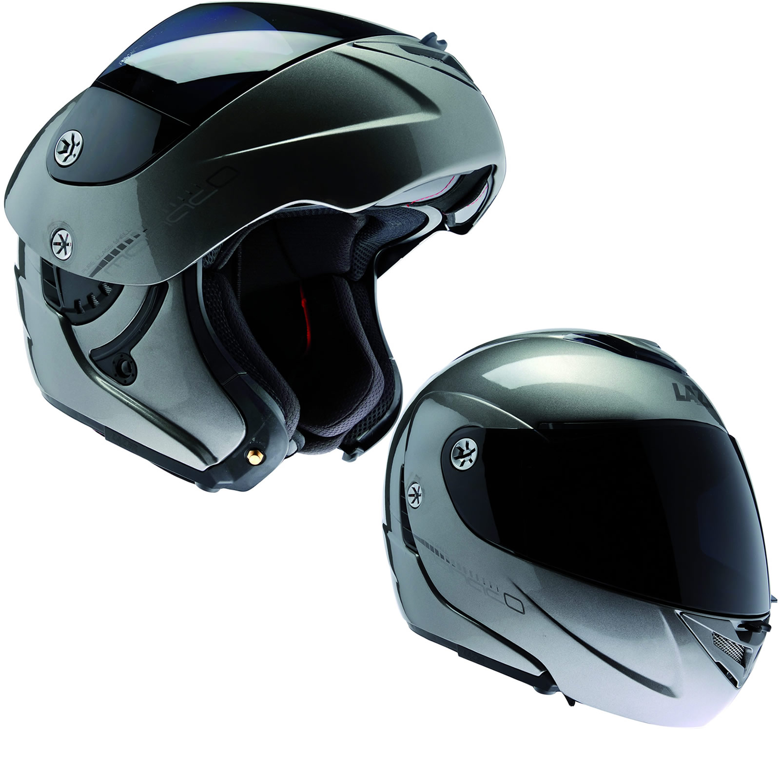 Lazer Monaco Pure Glass Bluetooth Motorcycle Helmet Flip Up Front Helmets