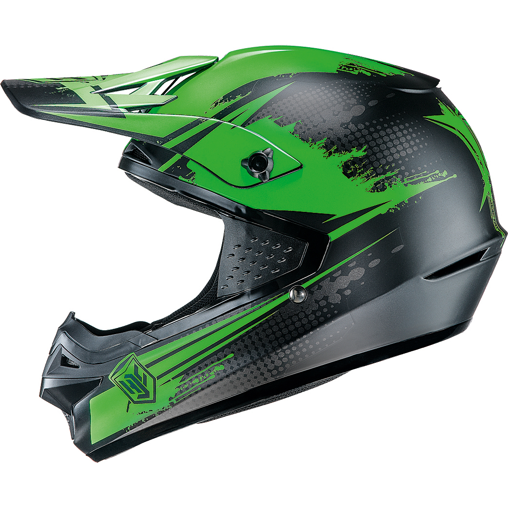 HJC CS-MX Zealot Green Motocross Helmet Sports Race Cross MotoX Moto-X ...