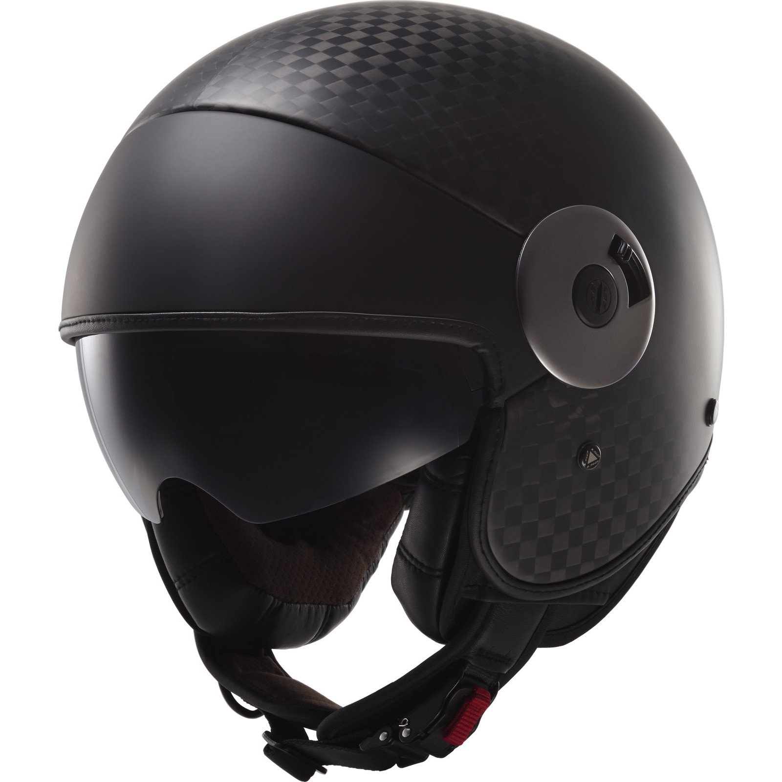 LS2 OF597 Cabrio Open Face Motorcycle Helmet Jet Motorbike Carbon ...