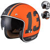 Limited Edition Black 13 Motorcycle Helmet Thumbnail 1