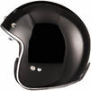 Black Classic Open Face Motorcycle Helmet Thumbnail 8