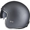 Black Classic Open Face Motorcycle Helmet Thumbnail 9