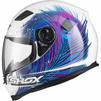 Shox Sniper Peacock Motorcycle Helmet Thumbnail 5