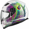 Shox Sniper Peacock Motorcycle Helmet Thumbnail 6