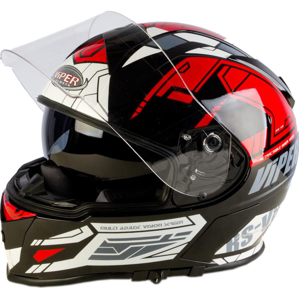 Viper RSV8 Stereo Prime Motorcycle Helmet Full Face Helmets