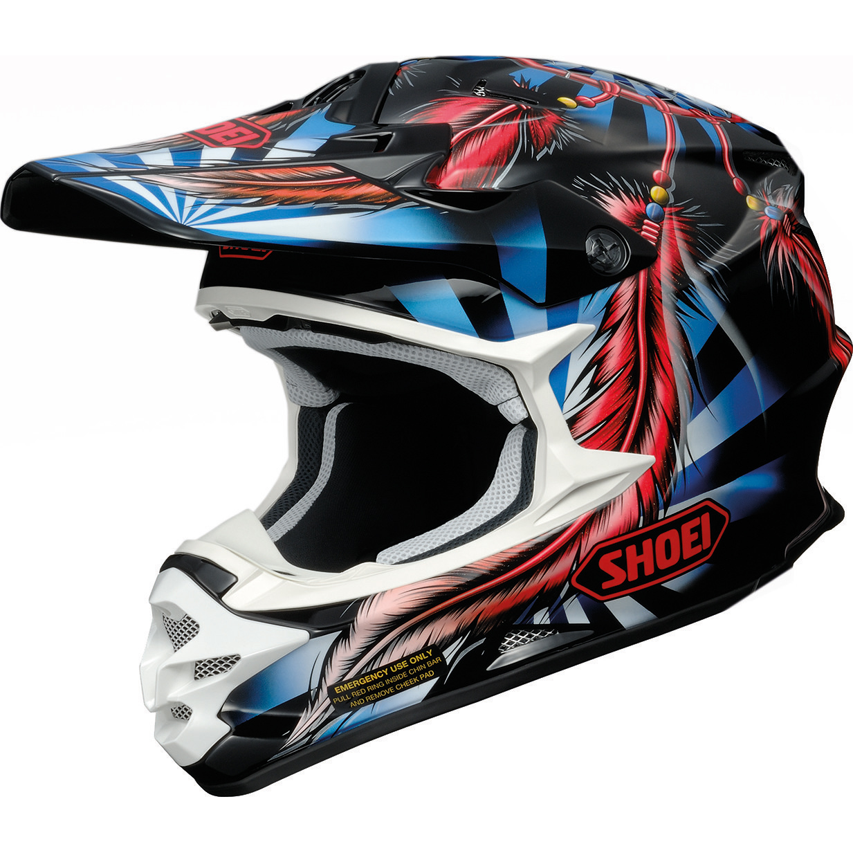 Shoei VFX-W Grant 2 Red Motocross Helmet TC-1 MX Off Road DD Ring ATV ...