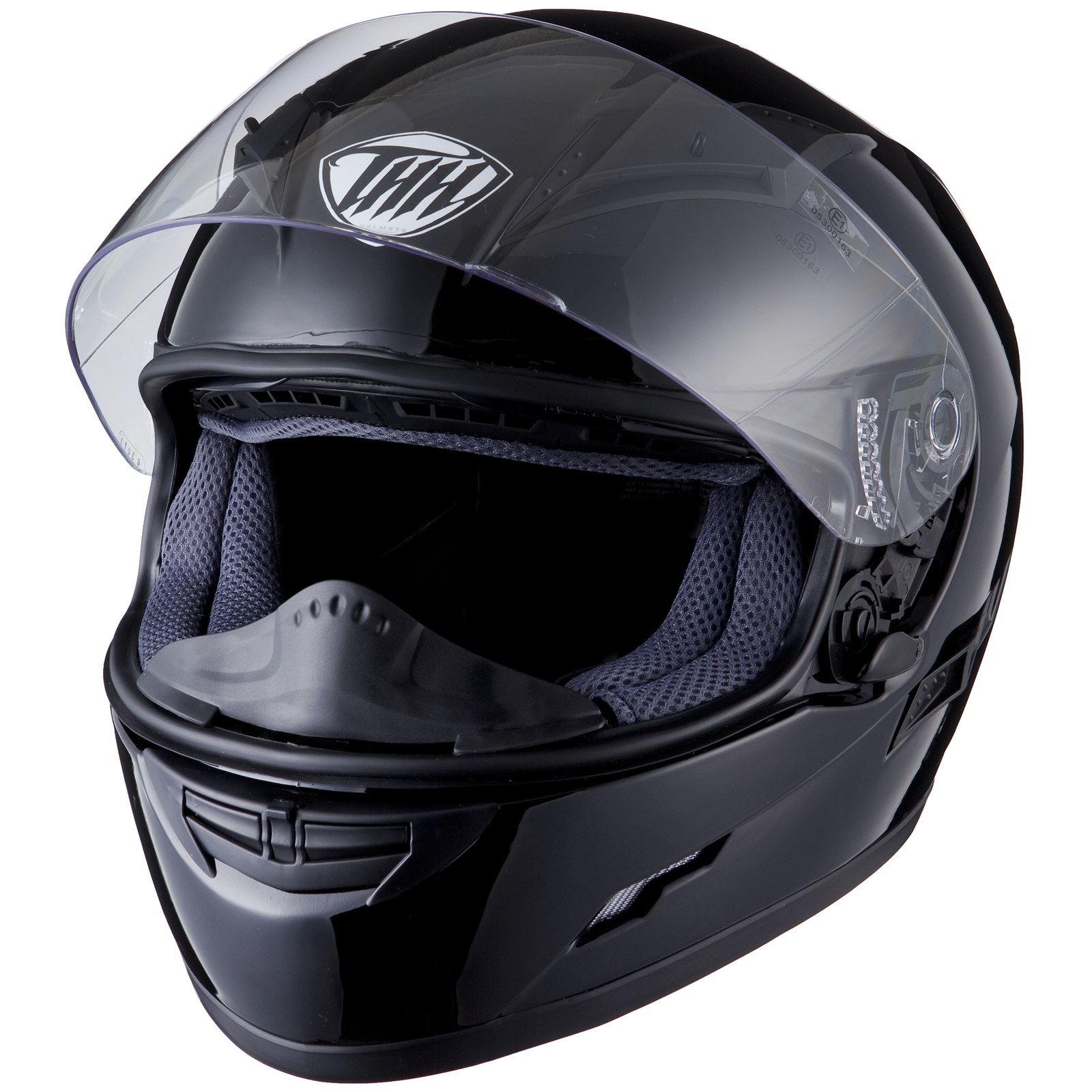THH TS80 Plain Full Face Motorcycle Inner Sun Visor Helmet Tinted