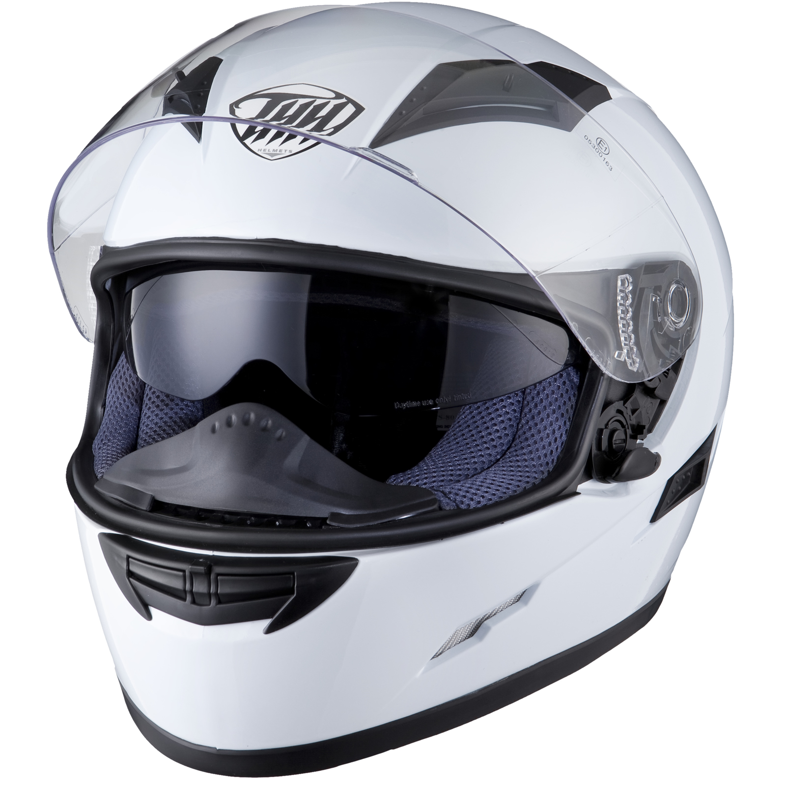 THH TS-80 Plain Full Face Motorcycle Inner Sun Visor Helmet Tinted ...