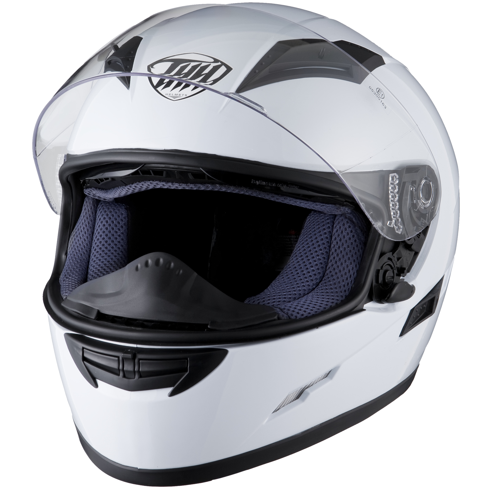 THH TS80 Plain Full Face Motorcycle Inner Sun Visor Helmet Tinted