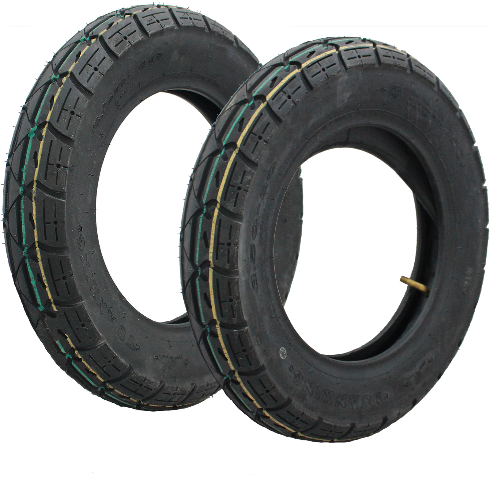 Yuanxing 10" Scooter Tyre (3.5010) 51J Yellow Green Secret Sale