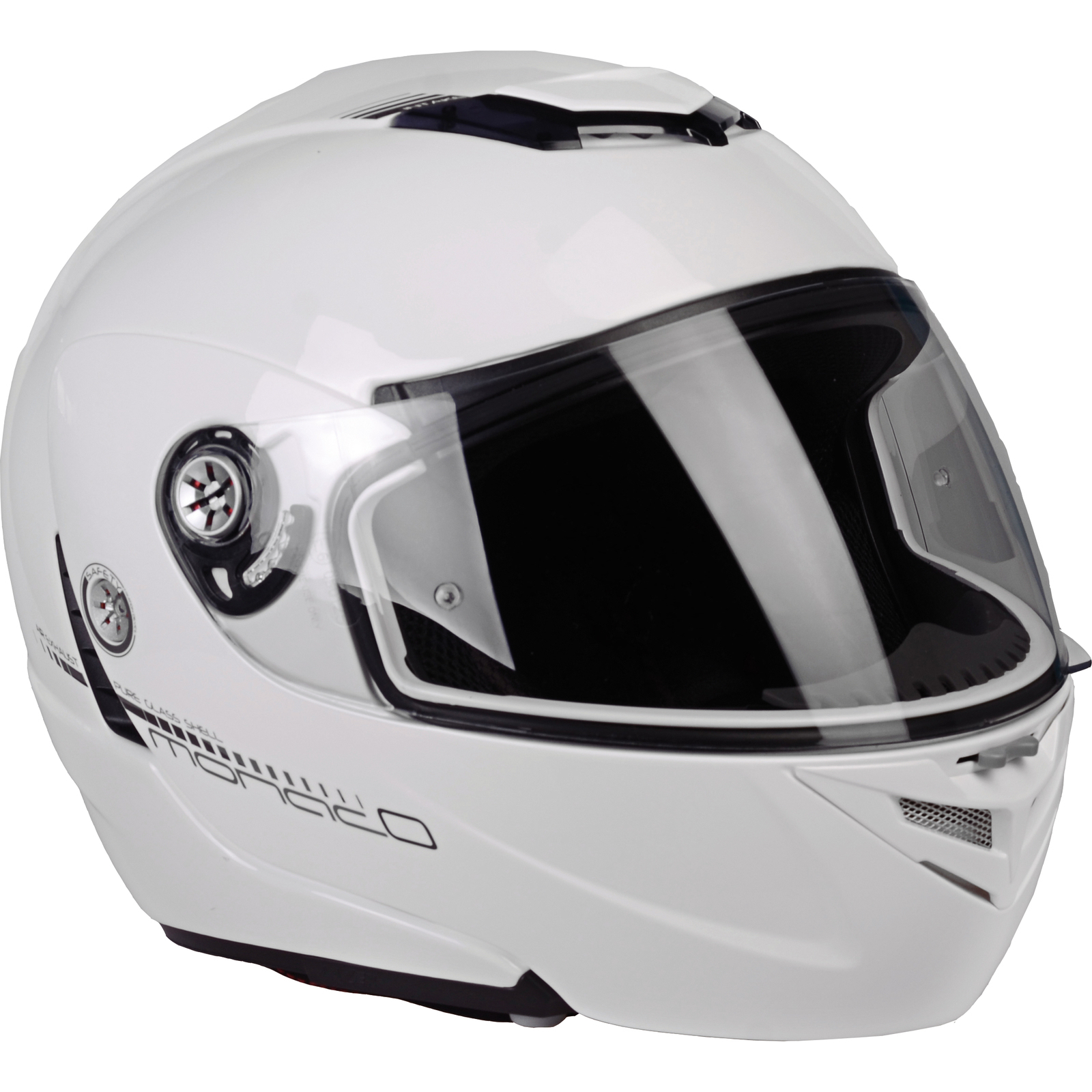 Lazer Monaco Pure Glass Flip Front Motorcycle Helmet & Visor Flip Up Front Helmets