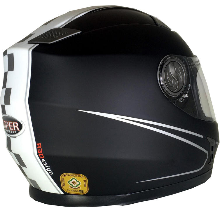 Viper RSV9 Speed Motorcycle Helmet & Visor Full Face Helmets