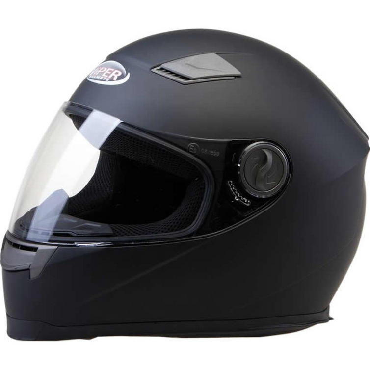 Viper RS222 Tension Motorcycle Matt Black Helmet & FREE Visor Full Face Helmets