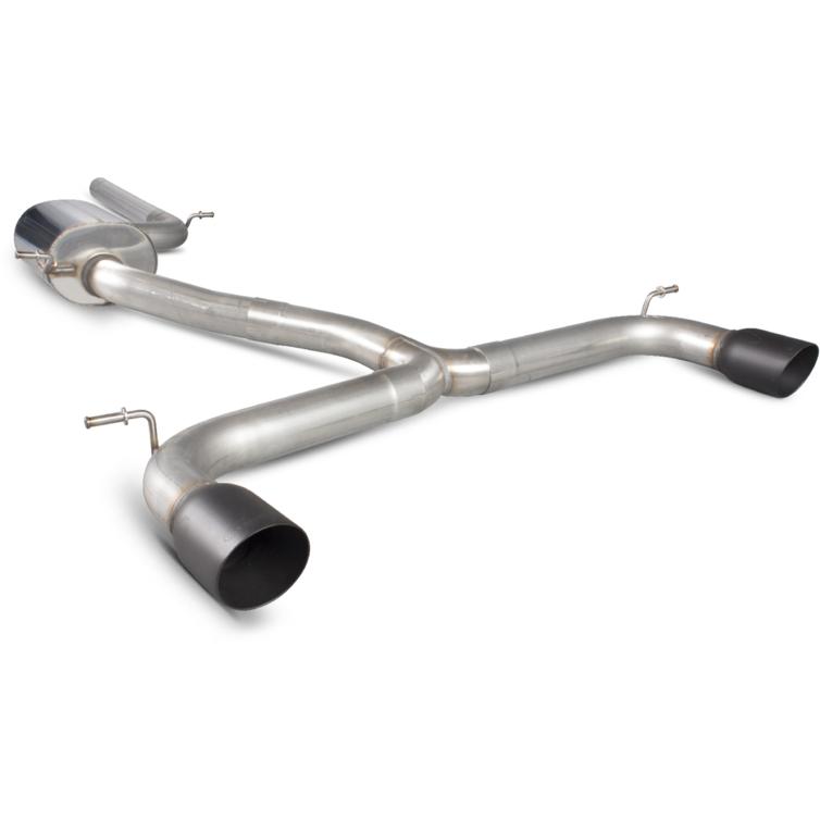 Scorpion Exhaust Cat-Back Twin Daytona BLK - Volkswagen Golf MK7 GTI 2013 - 2016