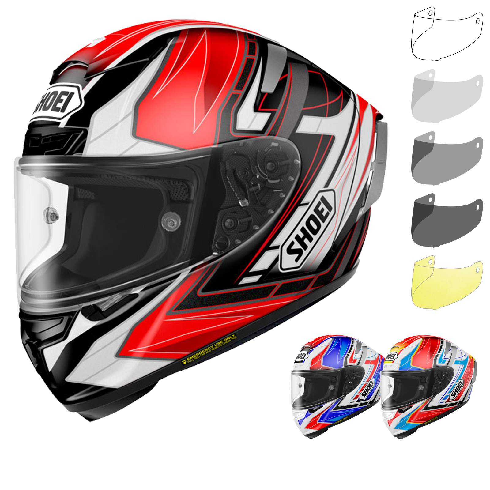 Shoei XSpirit 3 Assail Motorcycle Helmet & Visor XSpirit 3 Helmets