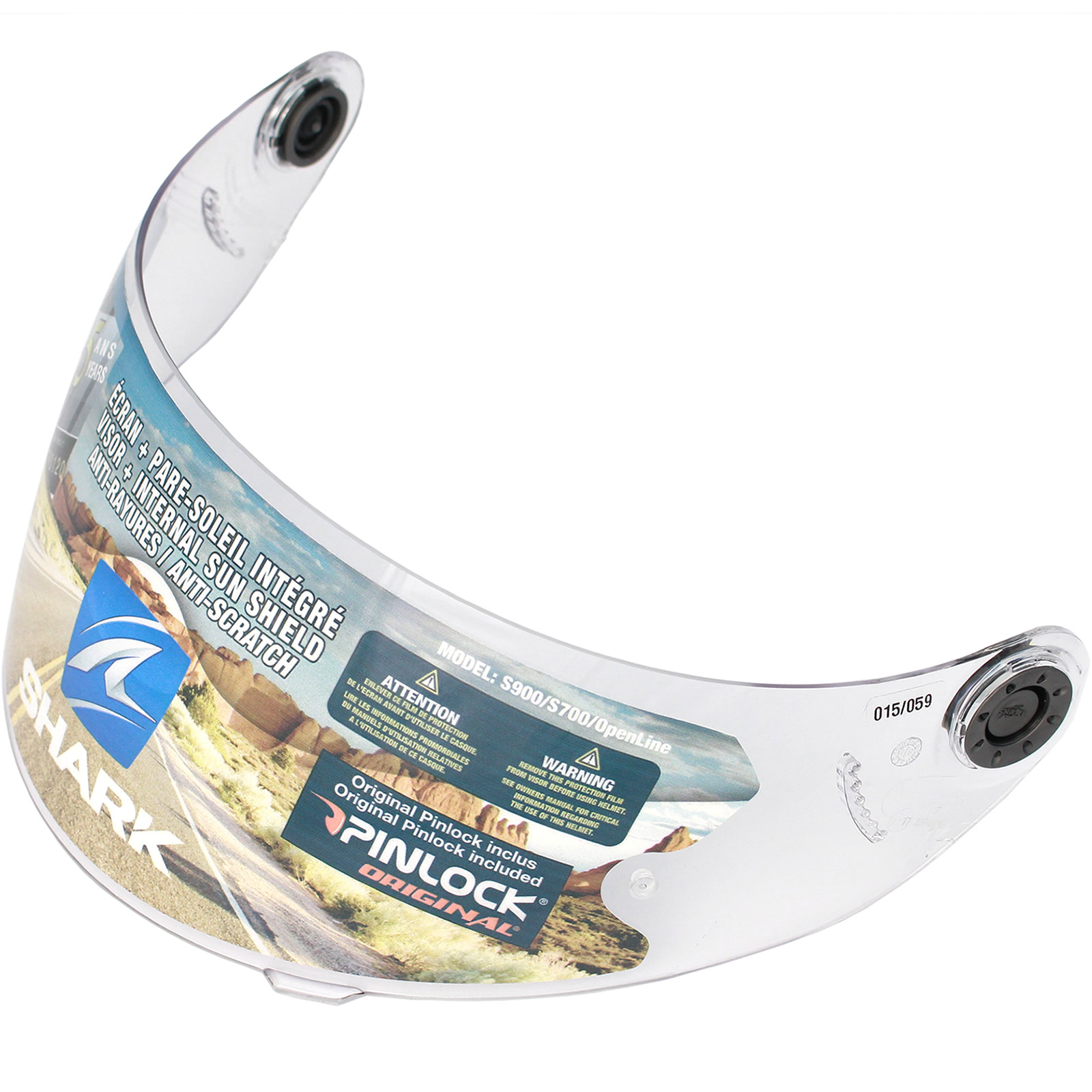 Shark OpenLine Pinlock DTone Flip Front Motorcycle Helmet & Visor