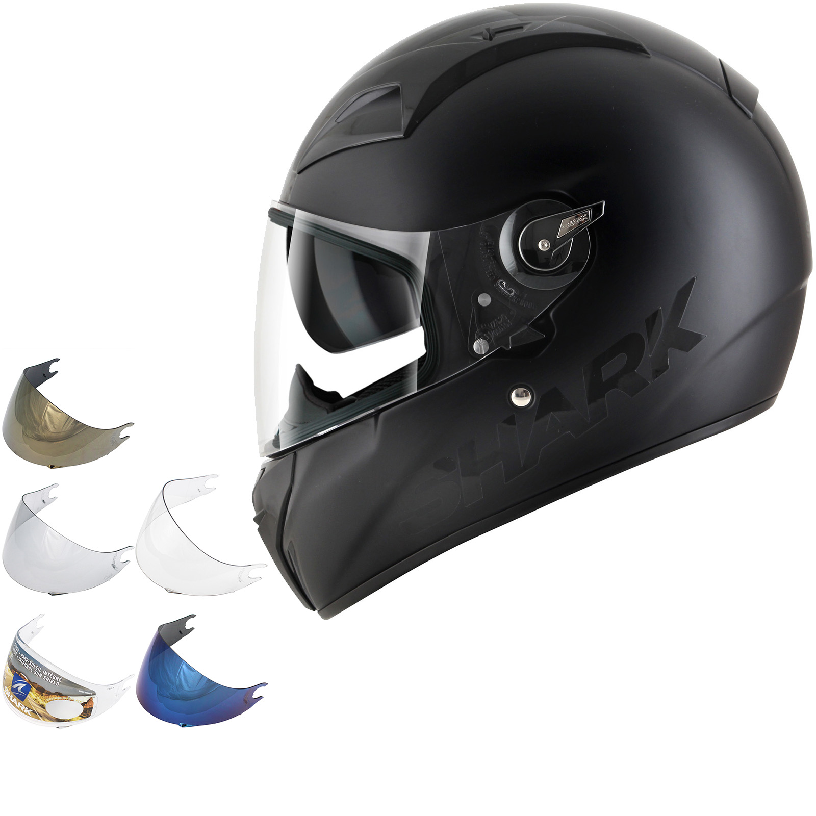 Shark VisionR Series 2 Dual Black DTone Motorcycle Helmet & Visor