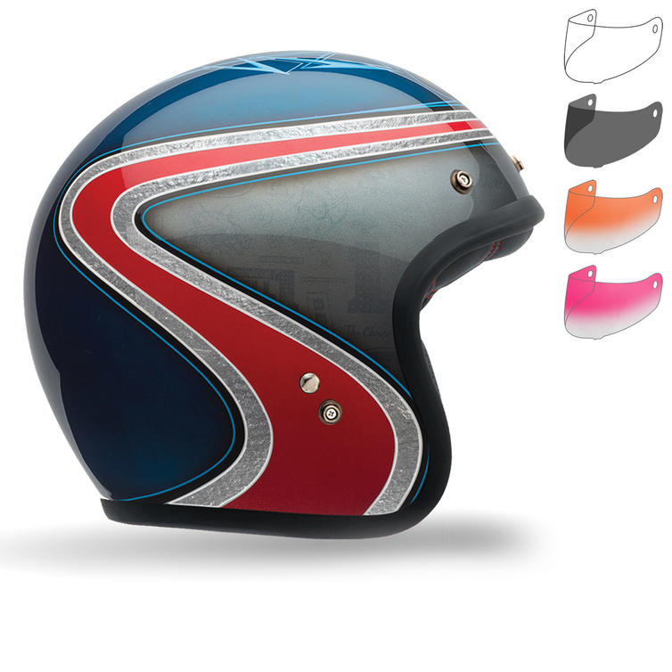 Bell Custom 500 Airtrix Heritage SE Motorcycle Helmet Retro Visor Kit