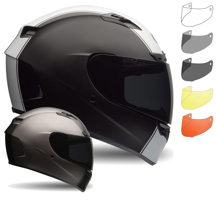 Bell Qualifier DLX Motorcycle Helmet & Race visor Full Face Helmets
