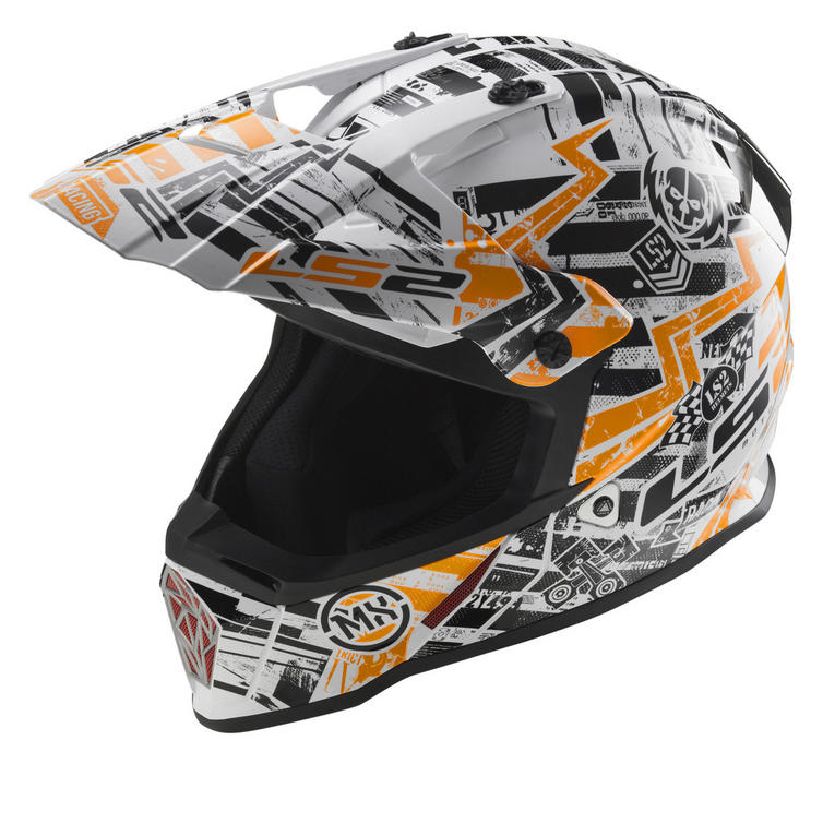 LS2 MX437J Fast Mini Glitch Youth Motocross Helmet