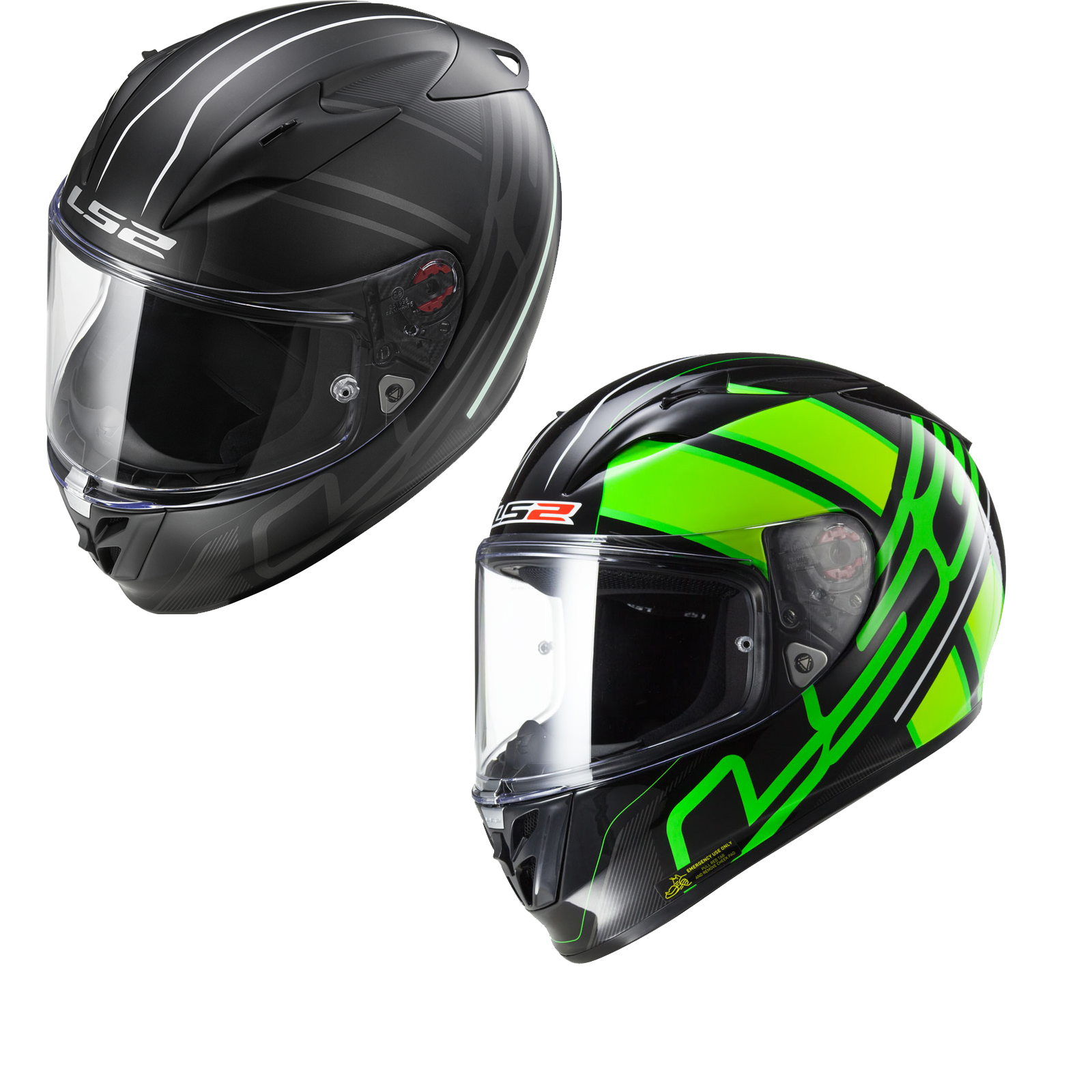 LS2 FF323.24 Arrow R Ion Motorcycle Helmet & Visor - Full Face Helmets