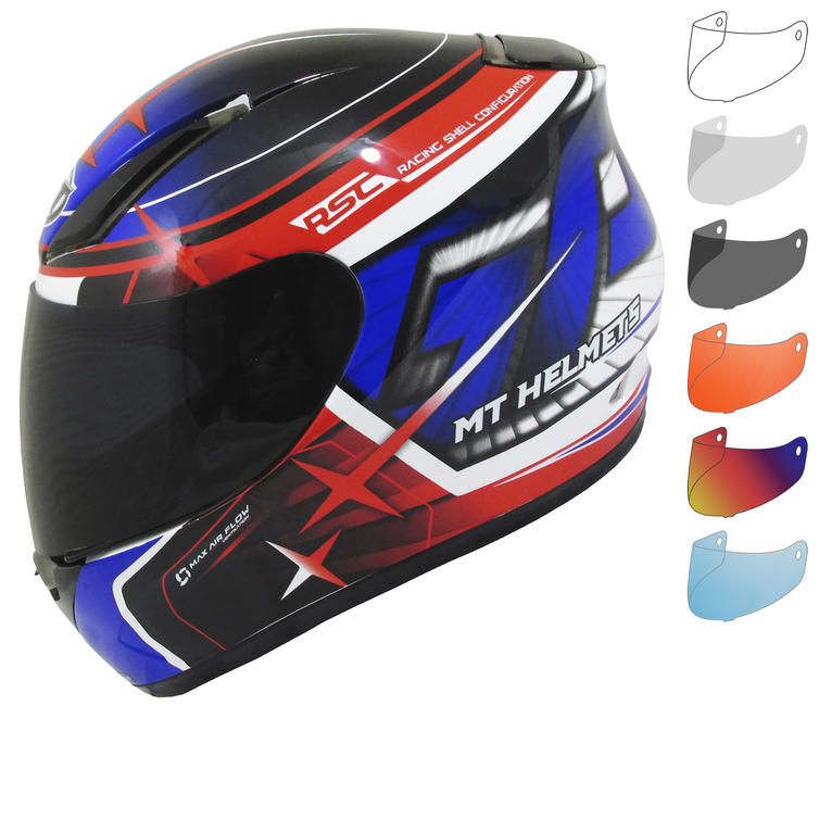 MT Revenge Replica GP Motorcycle Helmet & Visor