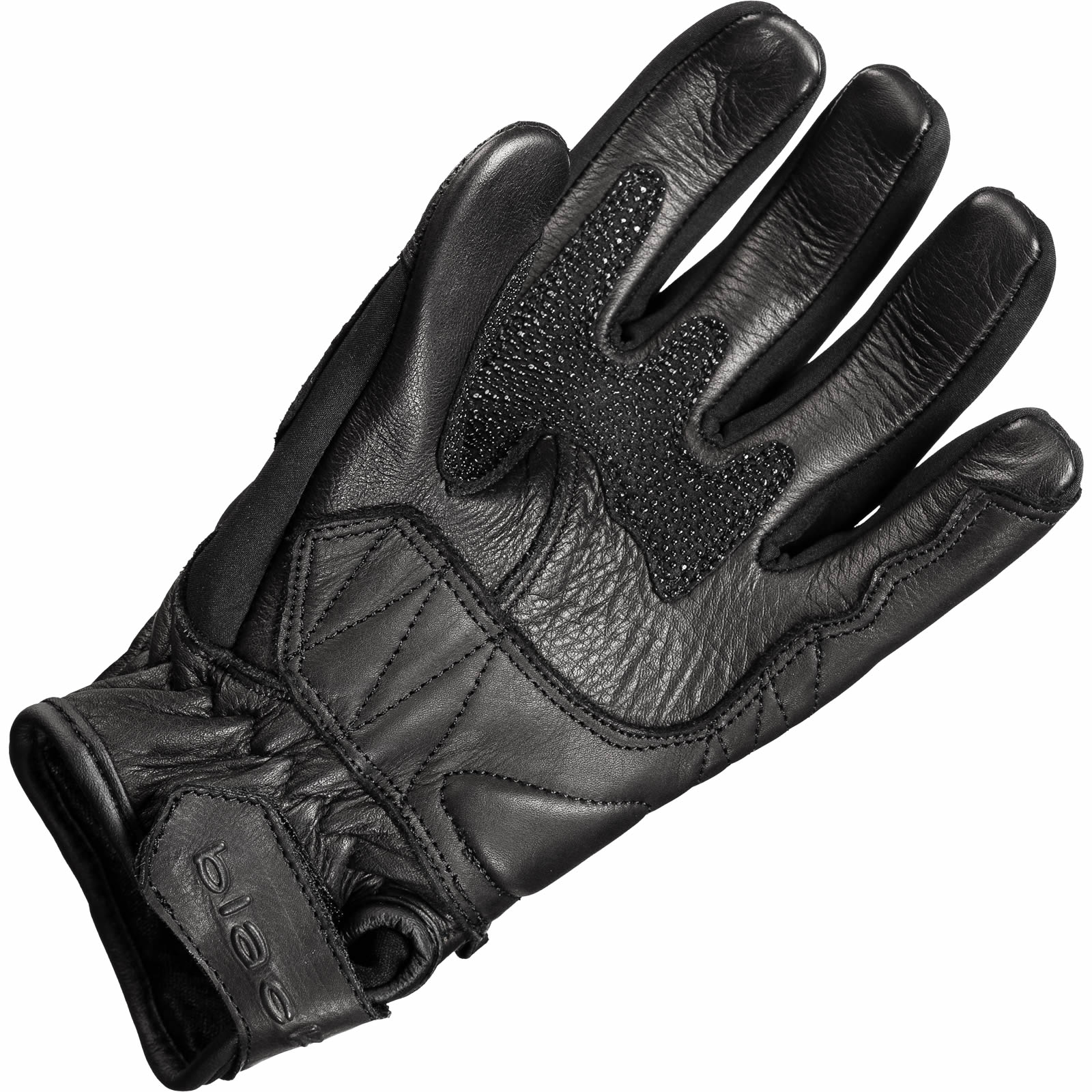 Black Spike Leather Motorcycle Gloves Biker Stocking Fillers