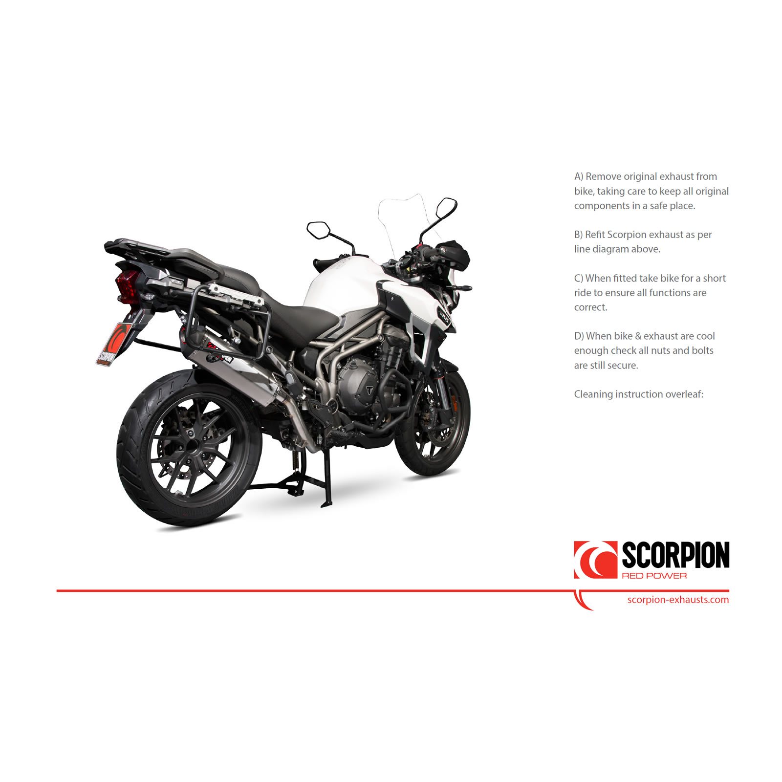 Scorpion Serket Parallel Titanium Oval Exhaust RTR80TEO Triumph Tiger 1200 Explorer 2016-Current