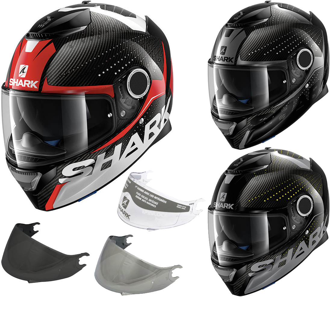 Shark Spartan Carbon Cliff Motorcycle Helmet Visor Integral Sport