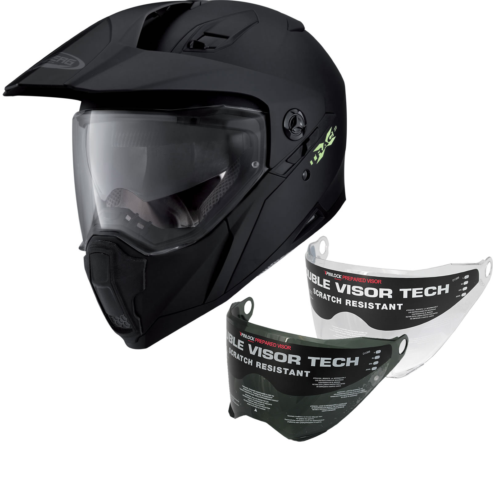 Caberg XTrace Plain Dual Sport Helmet & Visor Adventure Helmets