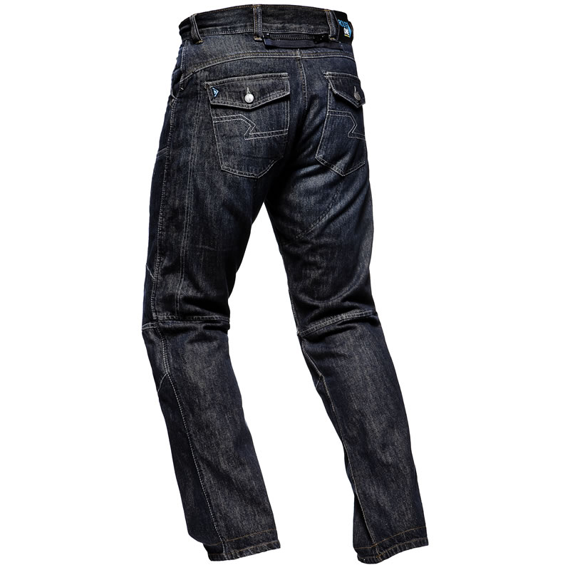 ROUTE ONE DNM002 HIGHWAY MENS KNEE ARMOURED KEVLAR DENIM MOTORCYCLE ...