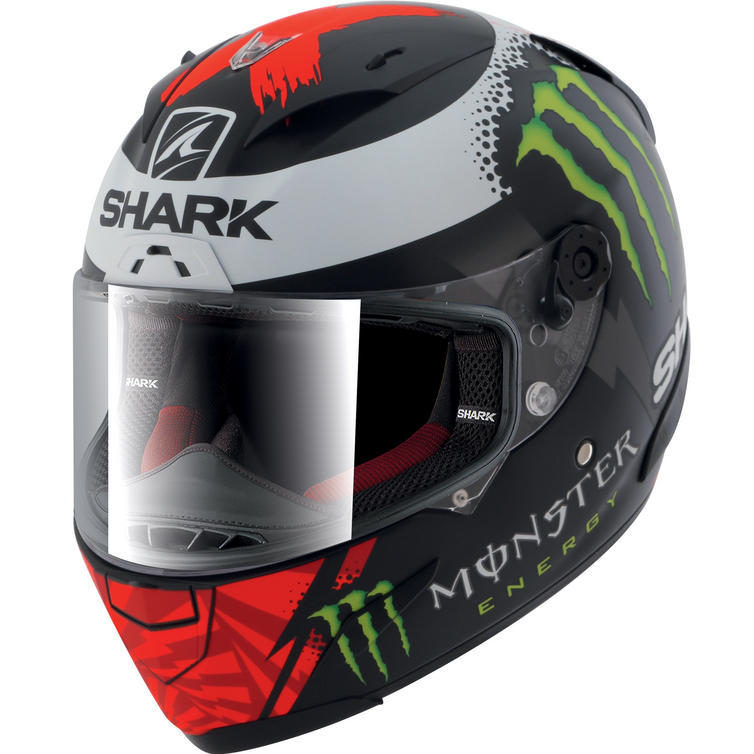Shark RaceR Pro Lorenzo Monster Motorcycle Helmet & Visor Full Face