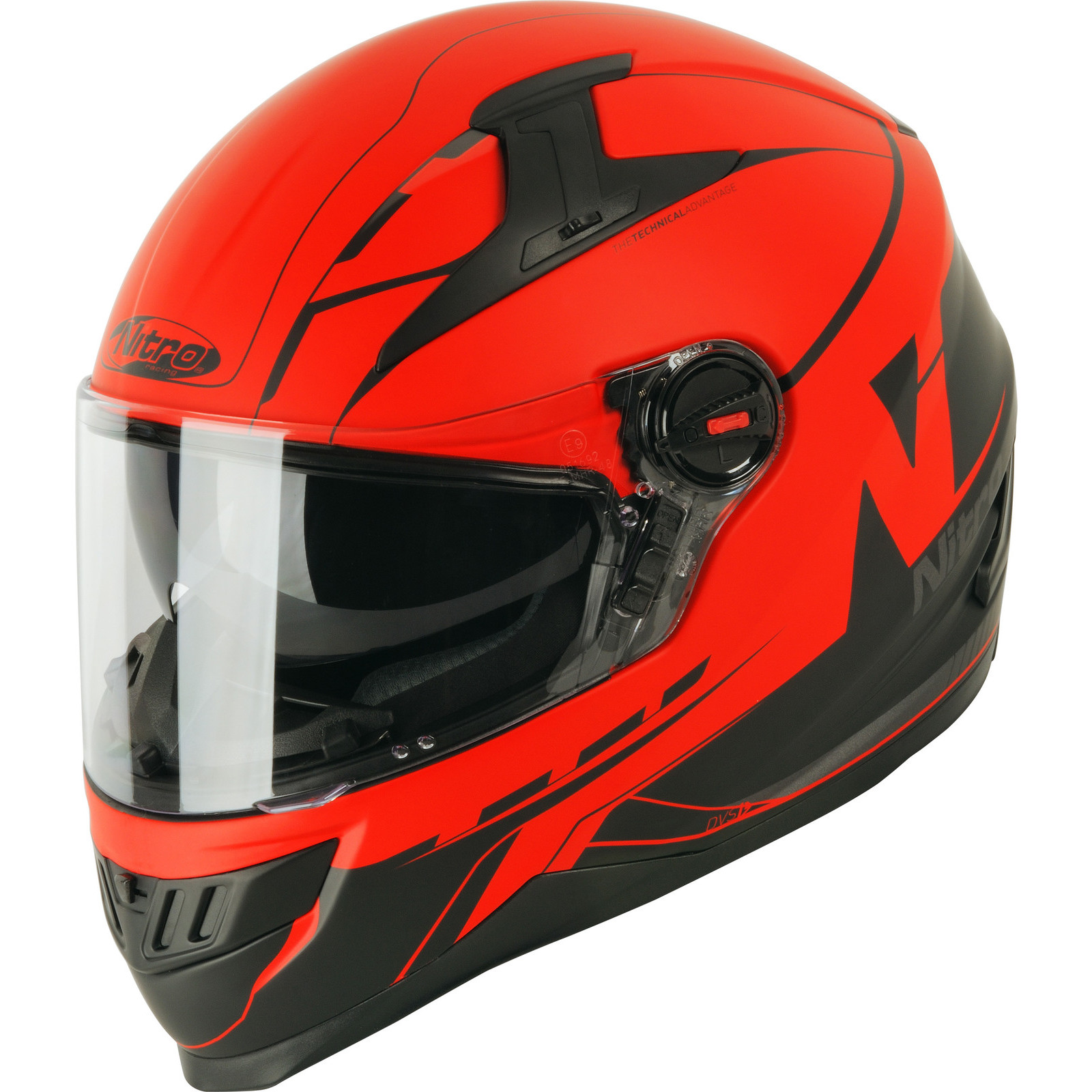 Nitro N2200 Analog DVS Motorcycle Helmet & Visor Full Face Helmets