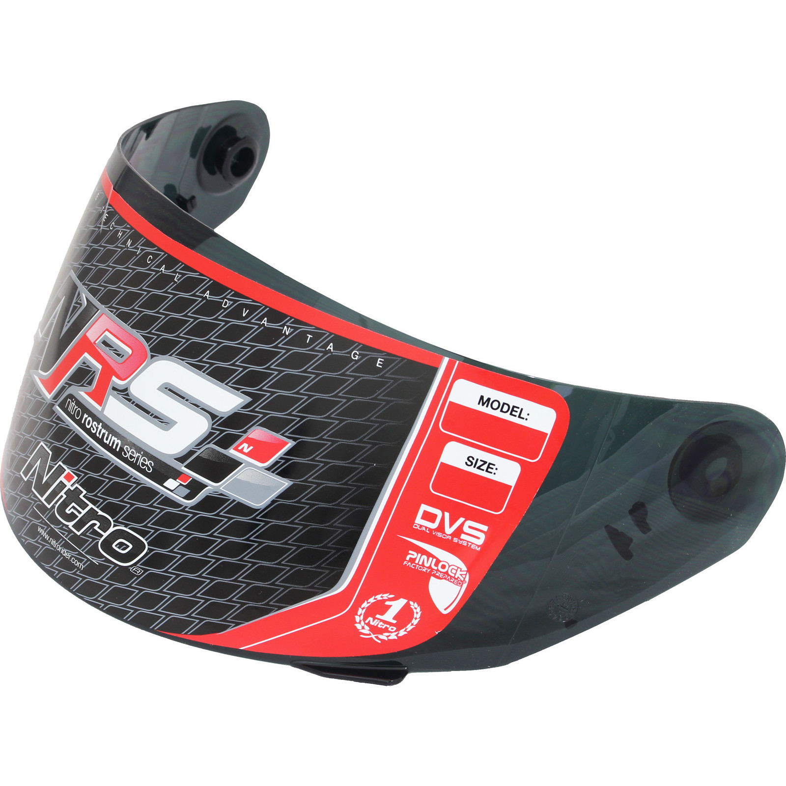 Nitro NRS01 Pursuit DVS Motorcycle Helmet & Visor Full Face Helmets