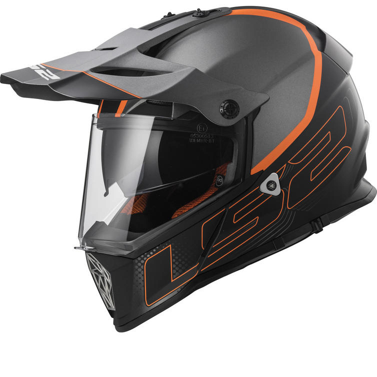 LS2 MX436 Pioneer Element Dual Sport Helmet Adventure Helmets