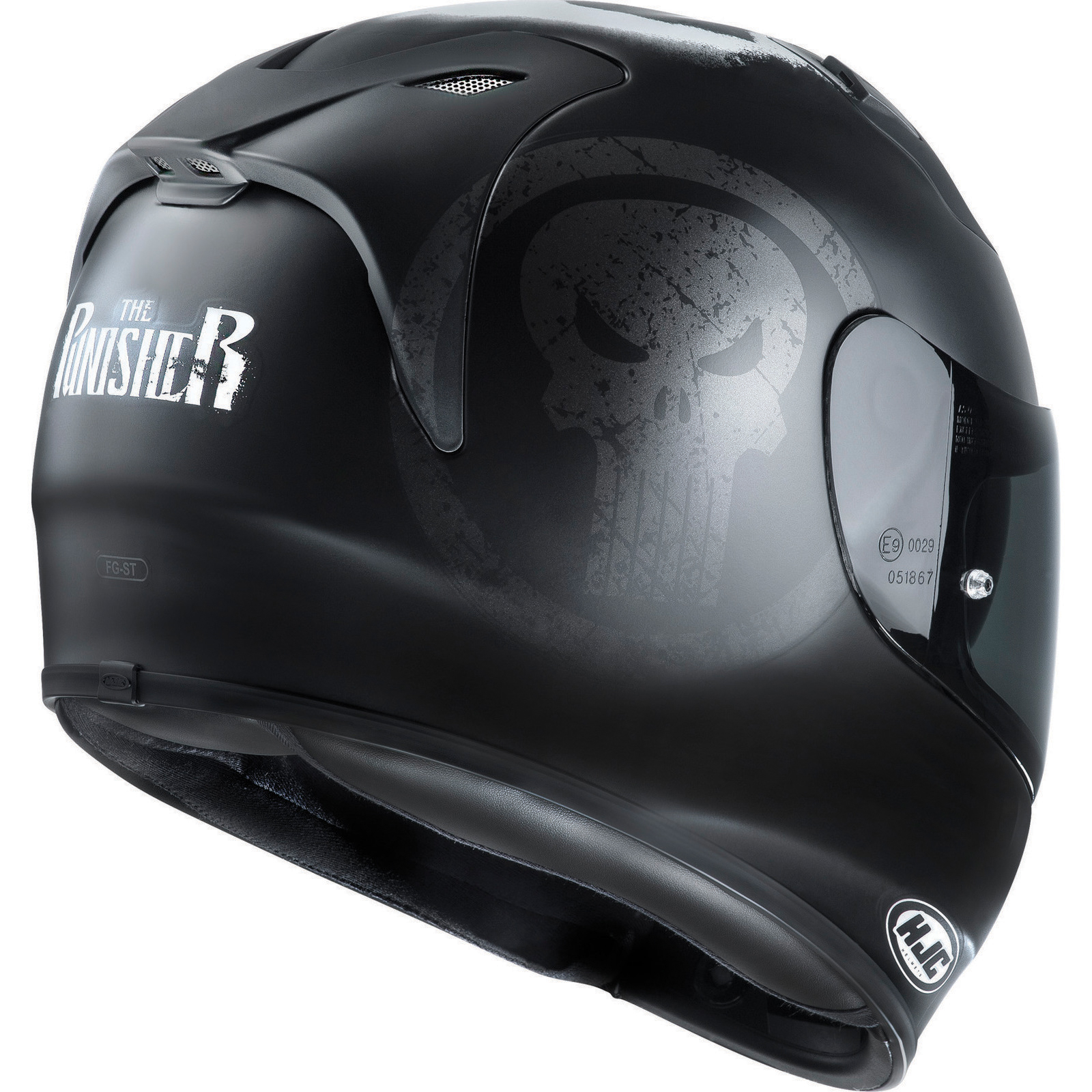 HJC FGST Punisher Motorcycle Helmet & Visor Full Face Helmets