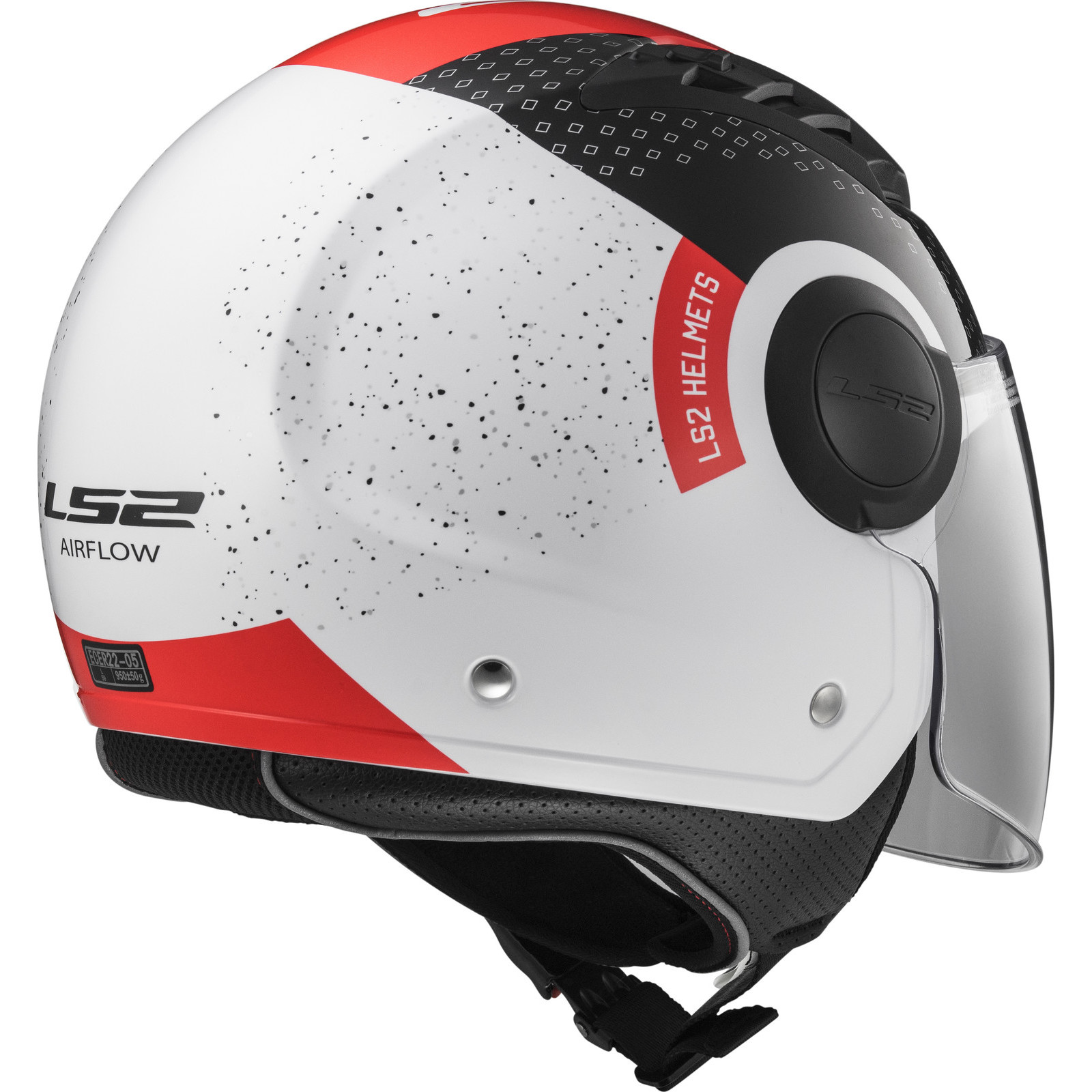 M Medium LS2 Airflow Open Face w Visor Motorbike Helmet Matt Black