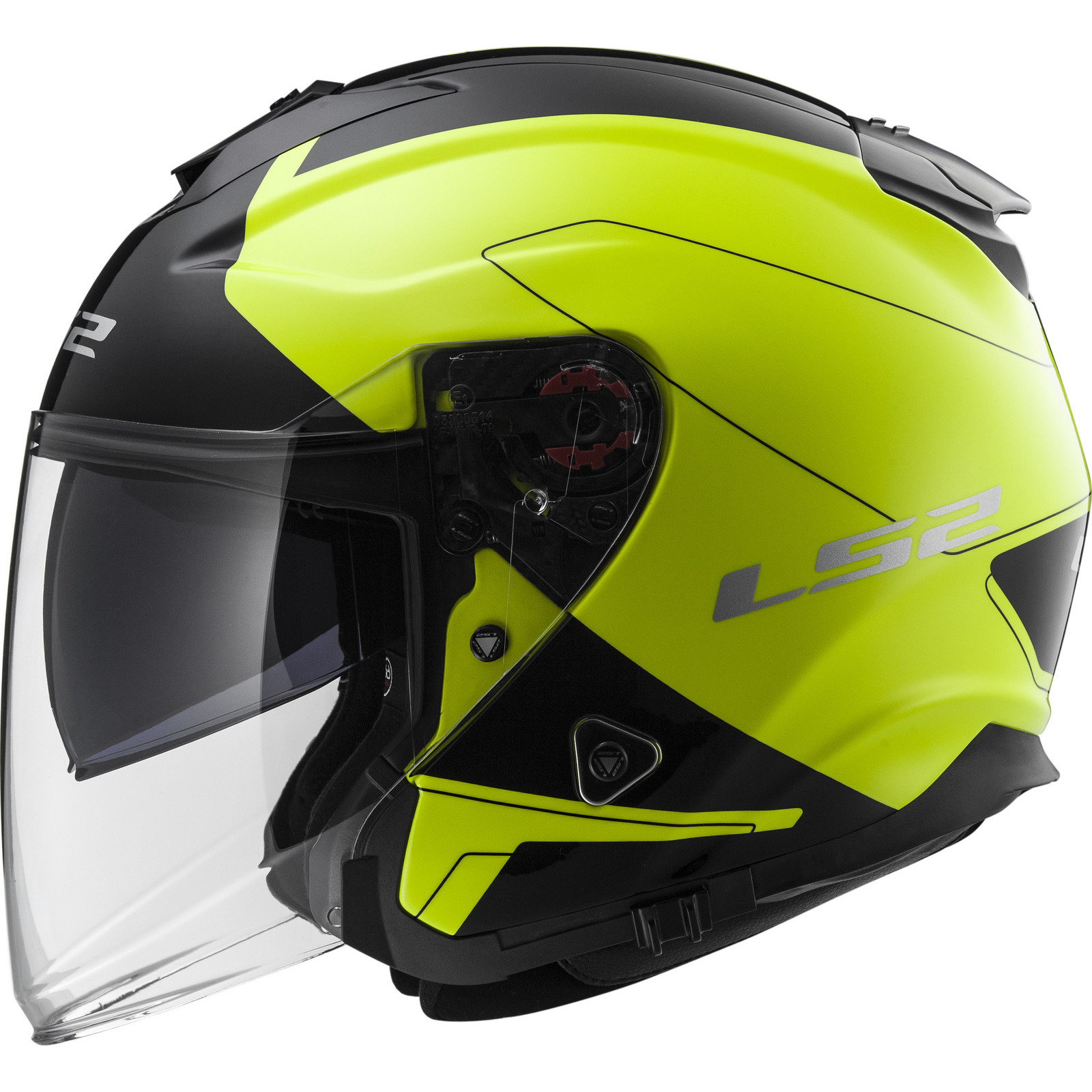 LS2 OF521 Infinity Beyond Open Face Motorcycle Helmet & Visor Open
