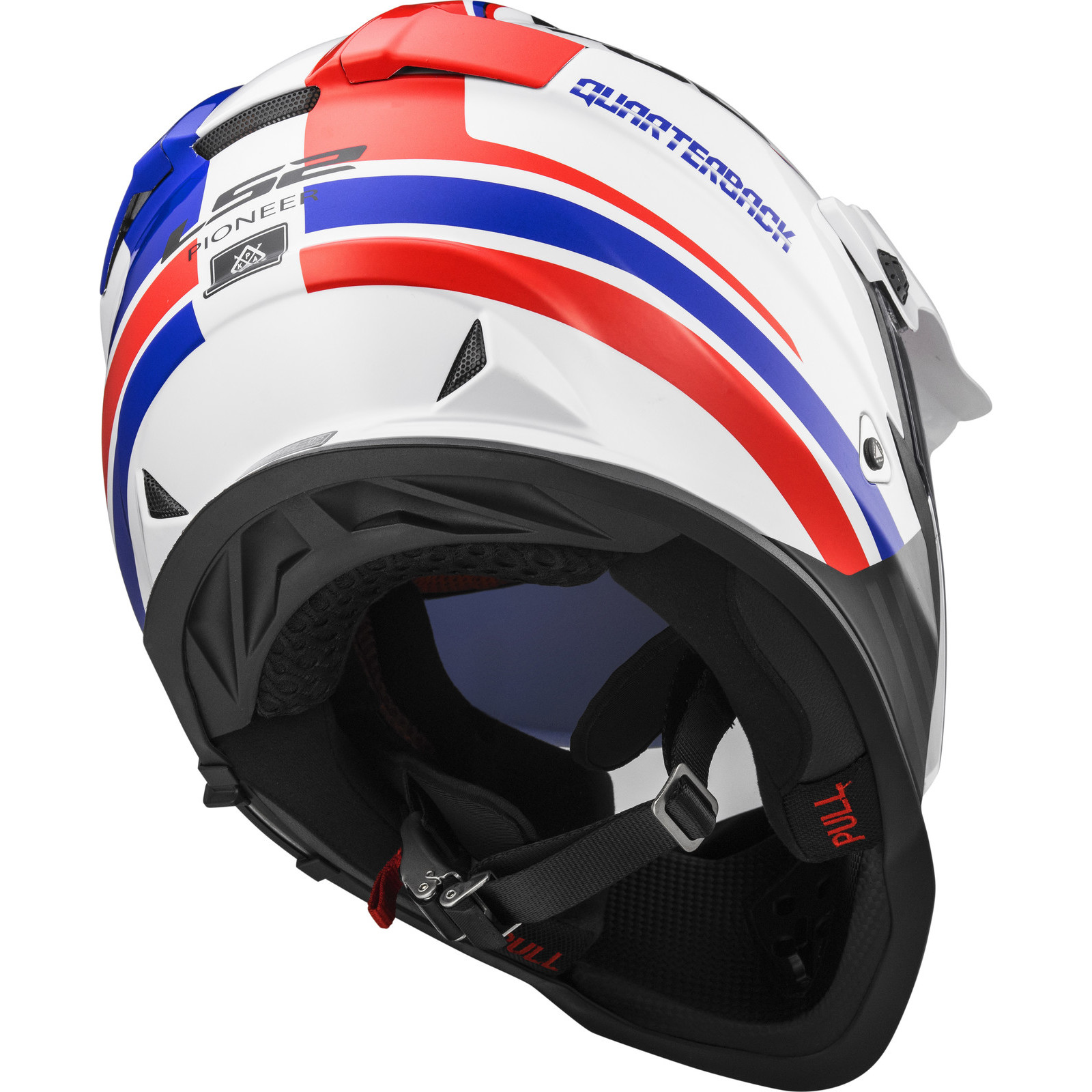 LS2 MX436 Pioneer Quarterback Dual Sport Helmet & Visor Adventure