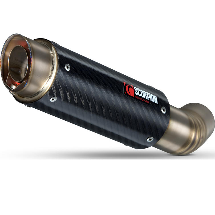 Scorpion RP1 GP Carbon Round Exhaust Suzuki GSXS 750 2017 2021
