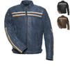 Black Cronus Leather Motorcycle Jacket Thumbnail 1