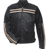 Black Cronus Leather Motorcycle Jacket Thumbnail 3