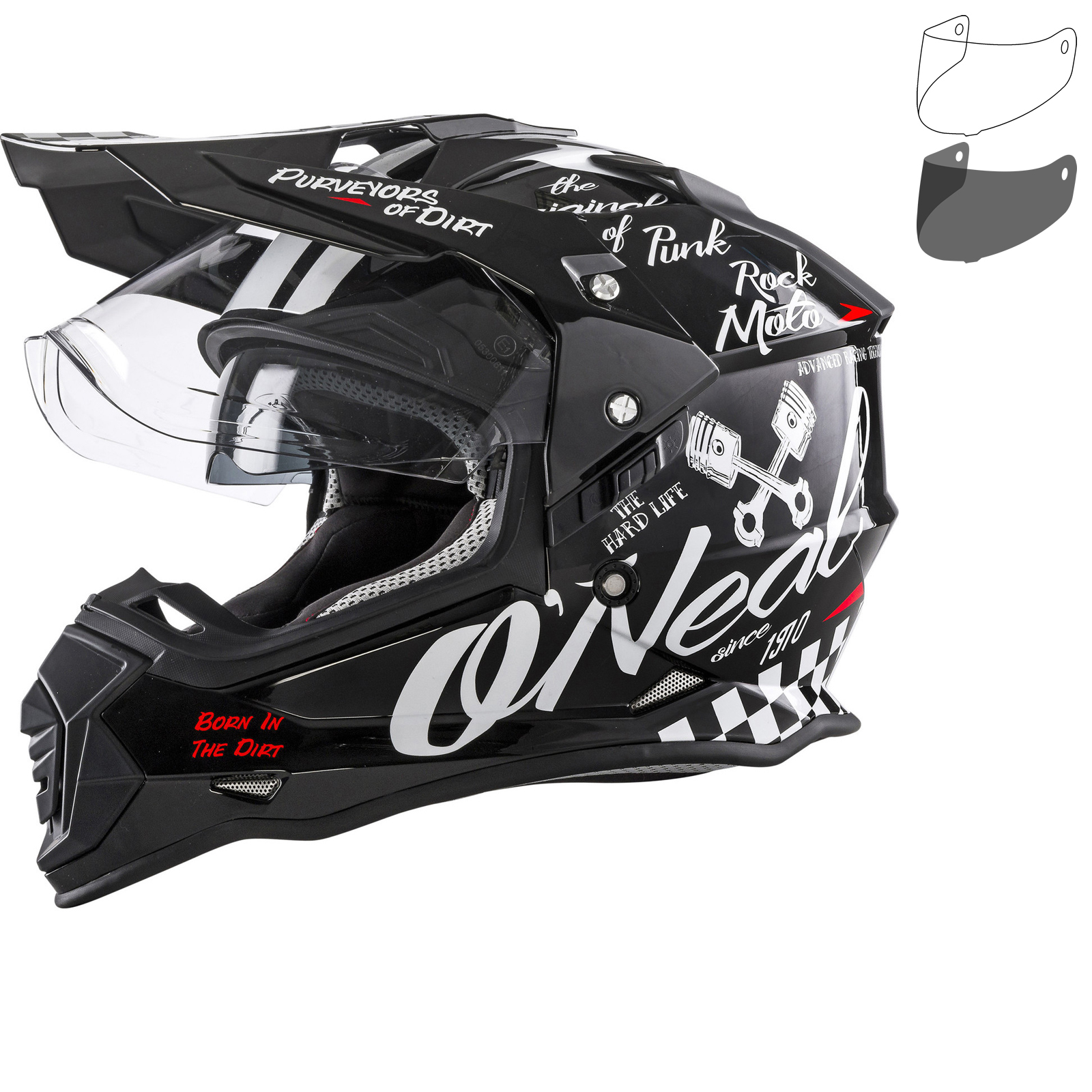 Oneal Sierra II Torment Dual Sport Helmet & Visor Helmets